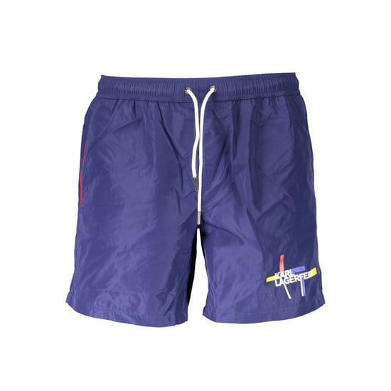 Karl Lagerfeld Blu Polyester Men's Swim Boxer - Image 1