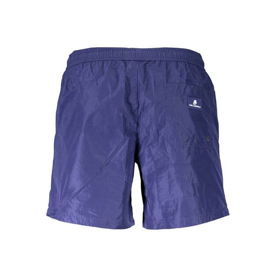 Karl Lagerfeld Blu Polyester Men's Swim Boxer - Image 2