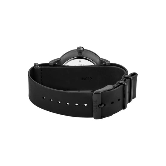 Cluse Zwarte Leren Horloge - Image 2