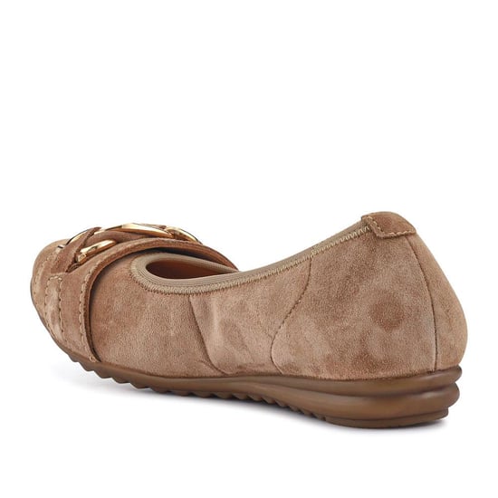 Jones Bootmaker Yvette Leather Wide-Fit Ballet Pumps - Image 3