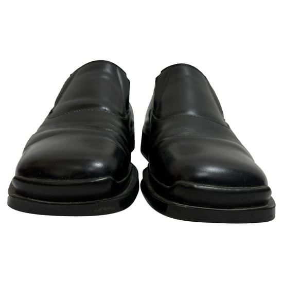 Prada Square-Toe Loafers in Black Leather - Image 2