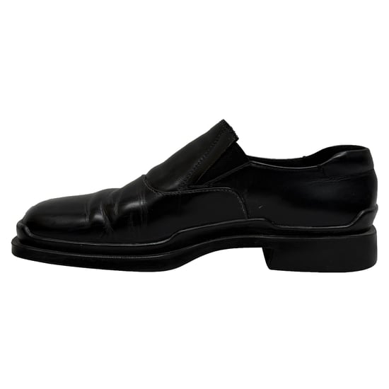 Prada Square-Toe Loafers in Black Leather - Image 4