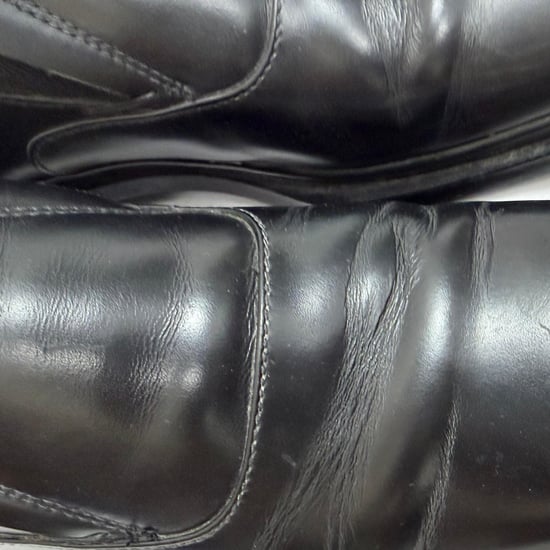 Prada Square-Toe Loafers in Black Leather - Image 6
