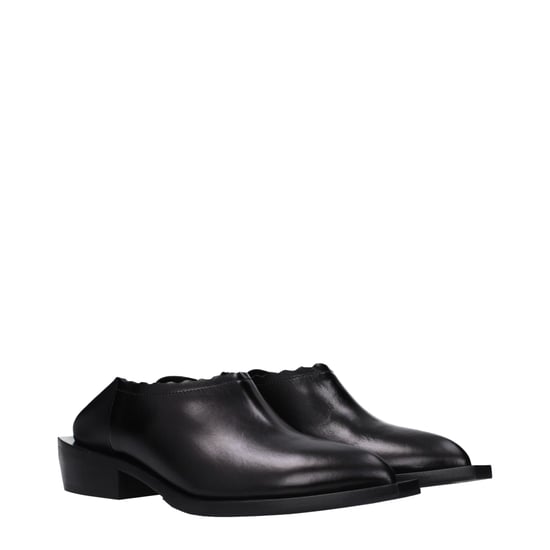 Moschino Zwarte Lederen Muiltjes - Image 2