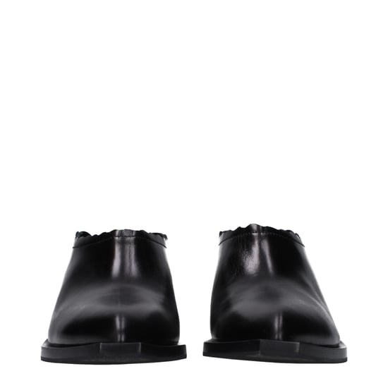 Moschino Zwarte Lederen Muiltjes - Image 3