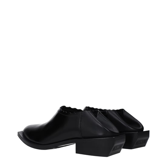 Moschino Zwarte Lederen Muiltjes - Image 4