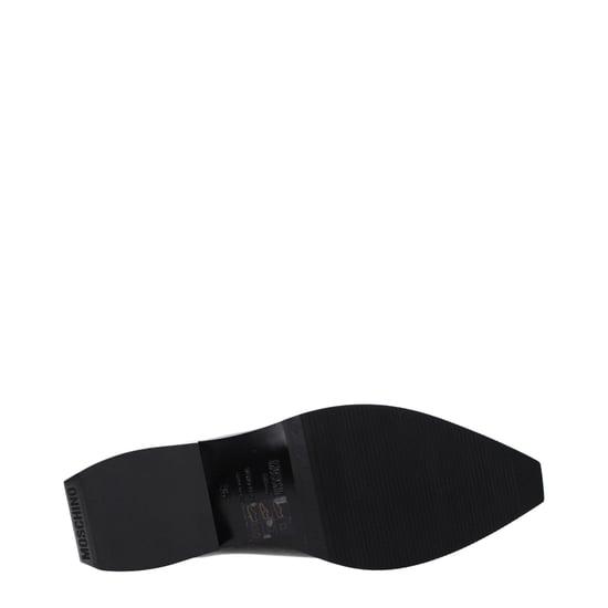 Moschino Zwarte Lederen Muiltjes - Image 5