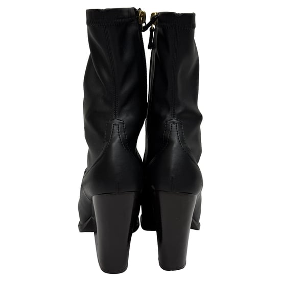 Stella McCartney Cowboy 80 Enkellaarsjes in Zwart Nepleer - Image 3