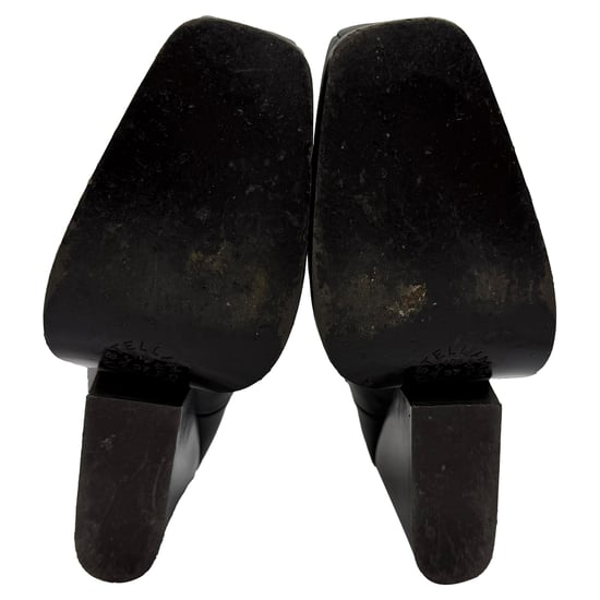 Stella McCartney Cowboy 80 Enkellaarsjes in Zwart Nepleer - Image 6