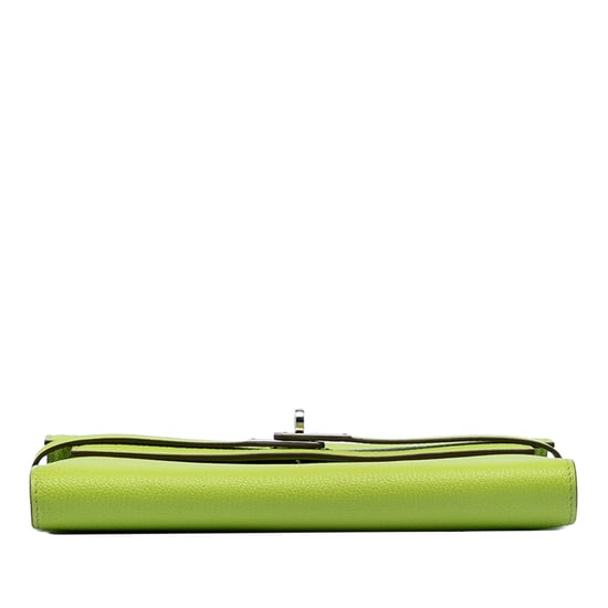 Pre-owned Chevre Mysore Kelly Longue Wallet - Image 4