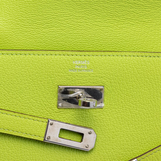 Pre-owned Chevre Mysore Kelly Longue Wallet - Image 6