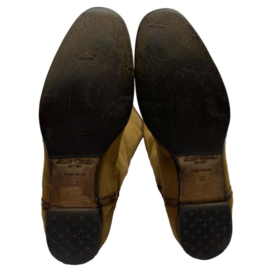 Jimmy Choo Kniehoge Laarzen met Franjeaccent in Bruin Suede - Image 6