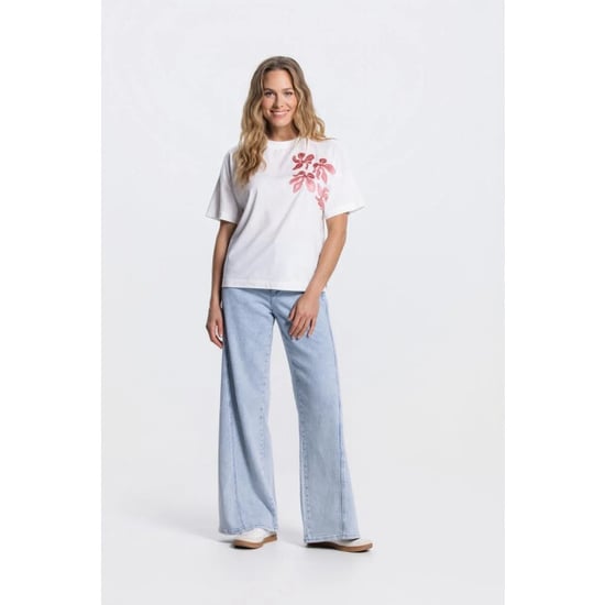 Jansen Amsterdam Jansen riley shirt co 184 short sleeve flower blush - Image 3