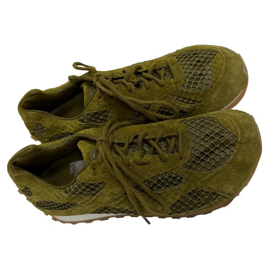 Bottega Veneta Orbit Sneakers in Olijfgroen Suède - Image 3