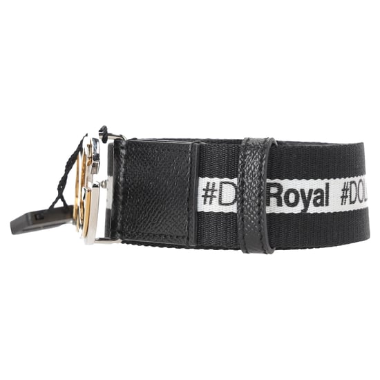 Dolce & Gabbana DG Logo Gesp Riem in Zwart Canvas - Image 2