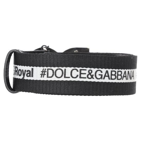 Dolce & Gabbana DG Logo Gesp Riem in Zwart Canvas - Image 3