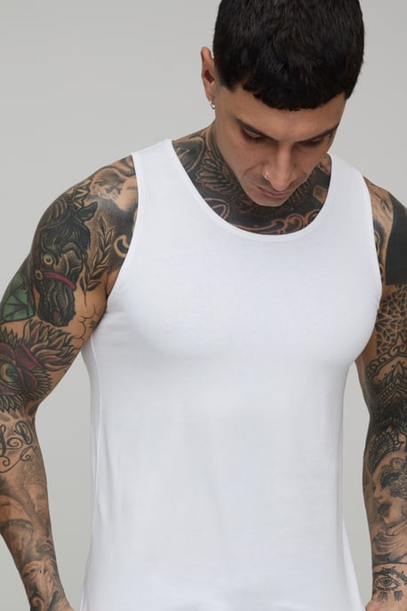 Tall Basic Muscle Fit Vest - Image 3