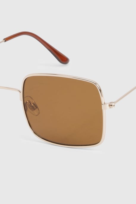 Metal Frame Square Sunglasses - Image 4