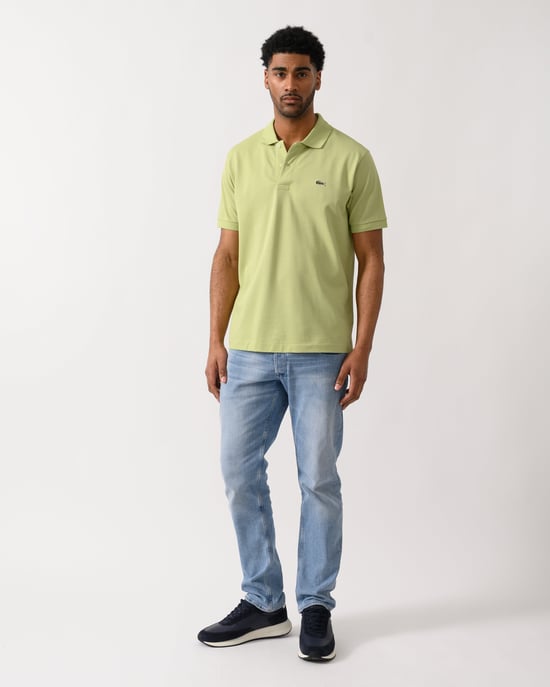 L.12.12 Classic Fit Polo Shirt in Green - Image 3