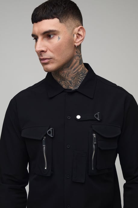Tall Technical 3d Pocket Utility Shirt - Image 3