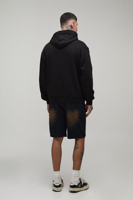 Tall Nirvana Floral Oversized License Print Hoodie - Image 2