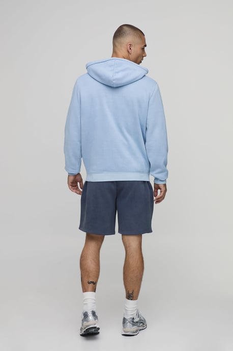 Essential Washed Boxy Zip Through Hoodie - Image 2