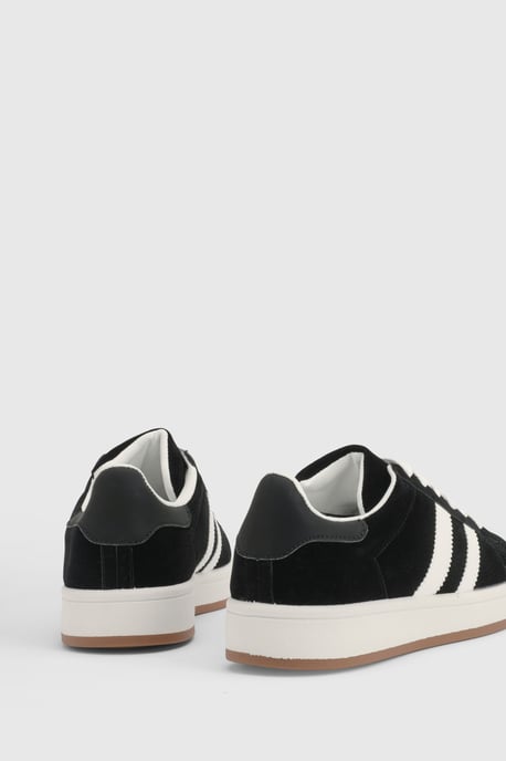 Lottie Faux Suede Lace Up Trainers - Image 3