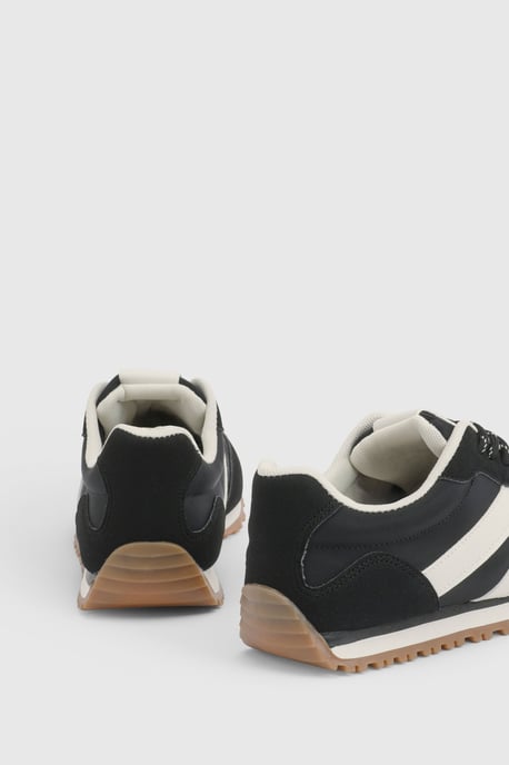 Daisy Faux Suede Lace Up Trainers - Image 3