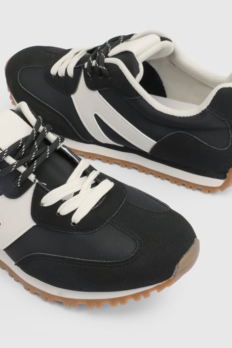 Daisy Faux Suede Lace Up Trainers - Image 4