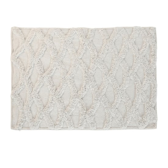 Casa di Elturo Badmat katoen boho grid /wit – 50 x 80 cm - Image 1