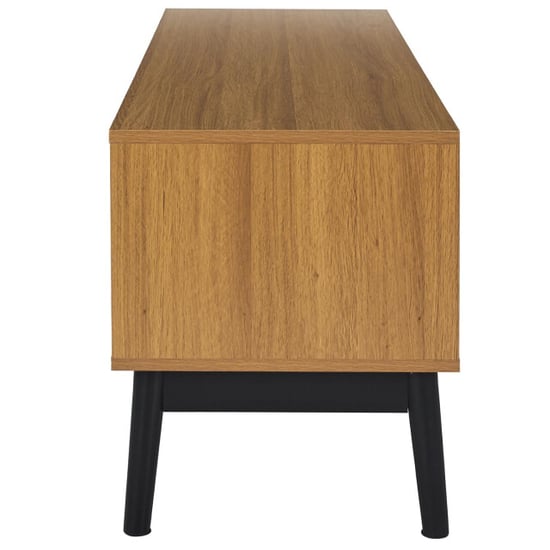 Casa di Elturo Tv-meubel valerio – 110 cm – marron noir – hout & mdf – visgraat front – met - Image 6