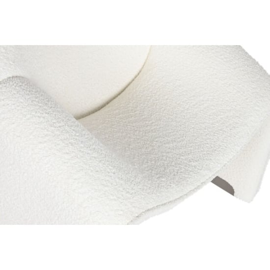 Casa di Elturo Luxe te bouclé design fauteuil lunora – lounge chair – l84 x d64 x h74 cm - Image 6