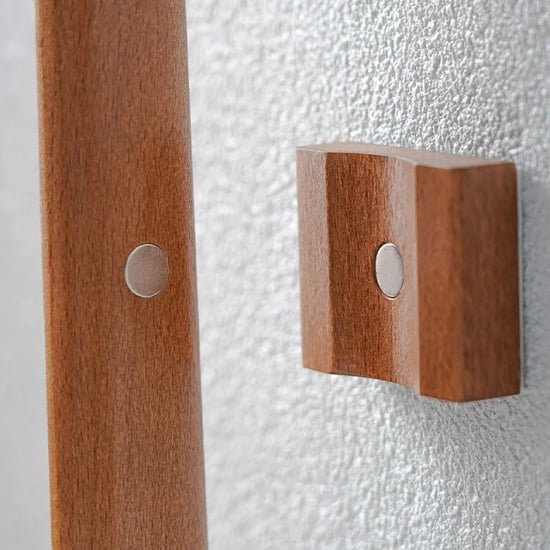 Casa di Elturo Schoenlepel hout licht eiken met magnetisch ophang basis wandmontage 55cm - Image 2