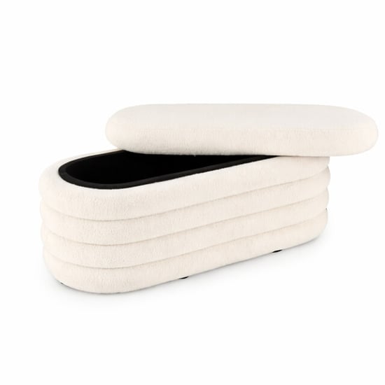 Casa di Elturo Bank poef linea teddy met opbergruimte – l 110 x d 46 x h 40,5 cm - Image 2