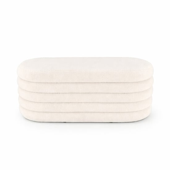 Casa di Elturo Bank poef linea teddy met opbergruimte – l 110 x d 46 x h 40,5 cm - Image 3