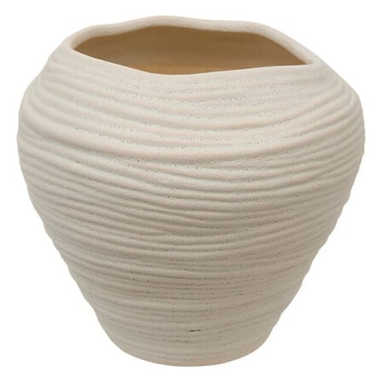 Casa di Elturo Liora keramische vaas zand – Ø 22 x h 20 cm - Image 1
