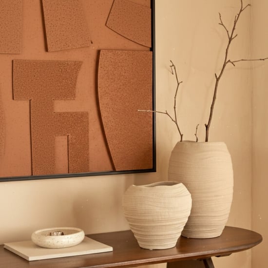 Casa di Elturo Liora keramische vaas zand – Ø 22 x h 20 cm - Image 2