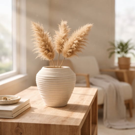 Casa di Elturo Liora keramische vaas zand – Ø 22 x h 20 cm - Image 3
