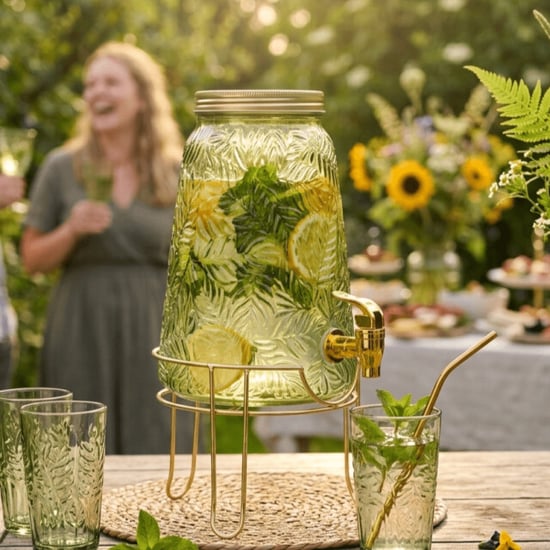 Casa di Elturo Drankdispenser leafs verde 3,3l met tap kraan en metalen onderstel – / - Image 3
