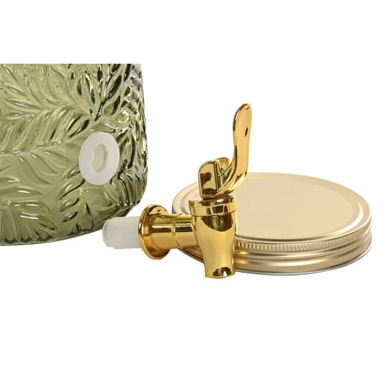 Casa di Elturo Drankdispenser leafs verde 3,3l met tap kraan en metalen onderstel – / - Image 4