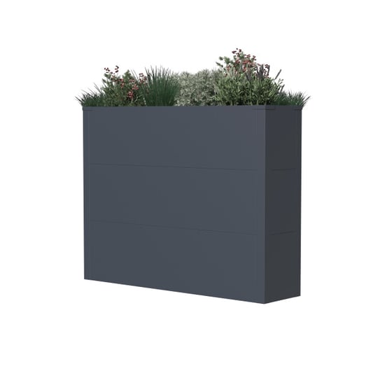 Westmann Talus xl metalen plantenbak met bodem 100x25x77 cm - - Image 1