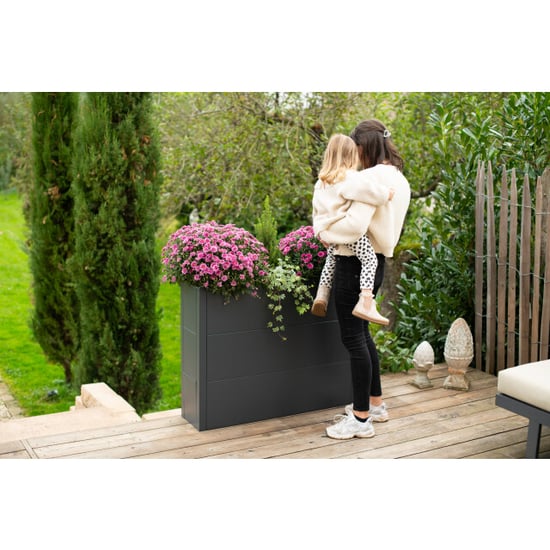 Westmann Talus xl metalen plantenbak met bodem 100x25x77 cm - - Image 2