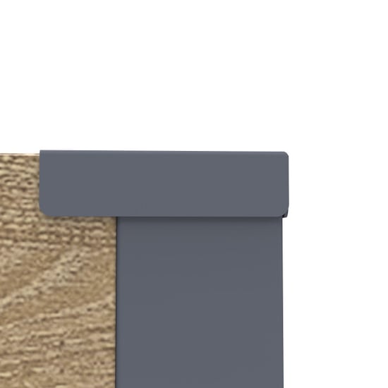 Westmann Talus xl metalen plantenbak met bodem 100x25x77 cm houtlook - Image 4