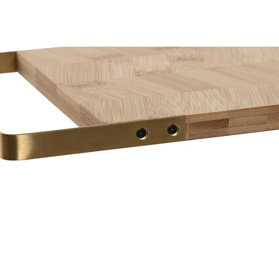 Casa di Elturo Snijplank lorenzo bamboe met metalen handvat 35,5 x 17,5 cm – luxe serveerplank - Image 3