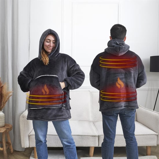 Casa di Elturo Usb verwarmde hoodie warmte deken 2-in-1 zachte fleece 3 warmtestanden - - Image 4
