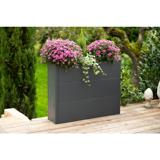 Westmann Talus xl metalen plantenbak met bodem 100x25x77 cm - - Image 5