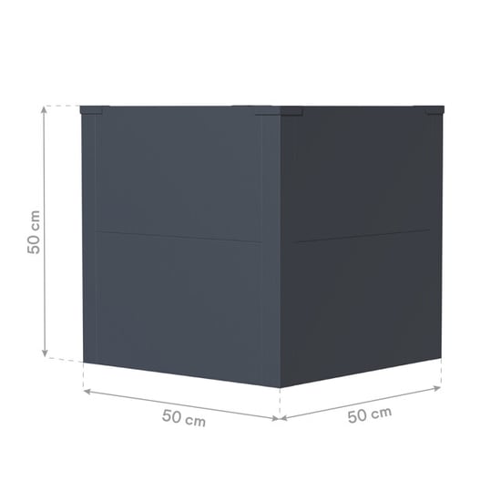 Westmann Talus s metalen plantenbak met bodem 50x50x50 cm - - Image 6