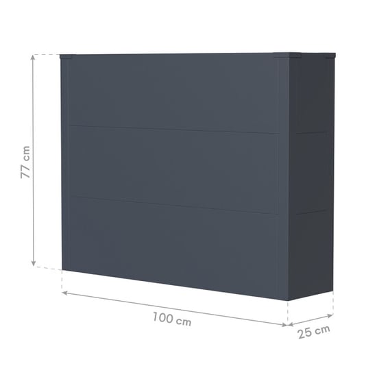 Westmann Talus xl metalen plantenbak met bodem 100x25x77 cm - - Image 6