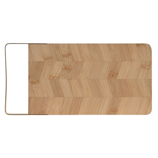 Casa di Elturo Snijplank lorenzo bamboe met metalen handvat 35,5 x 17,5 cm – luxe serveerplank - Image 5