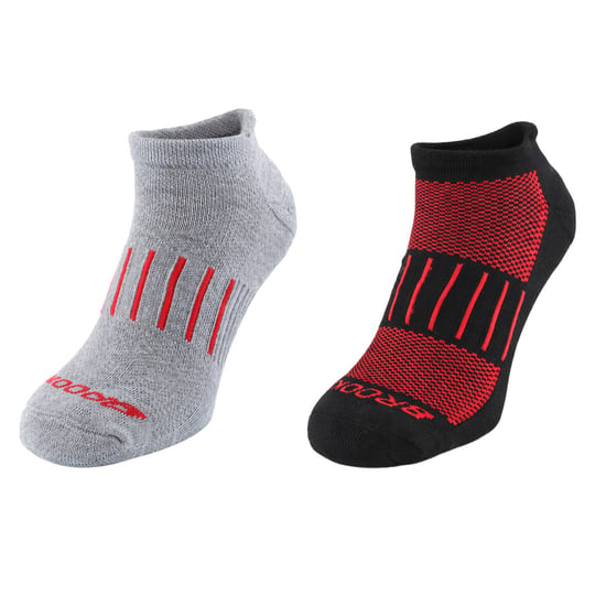 Brooks 2-Pack Ghost Midweight Black/Grey Running Socks - Image 1
